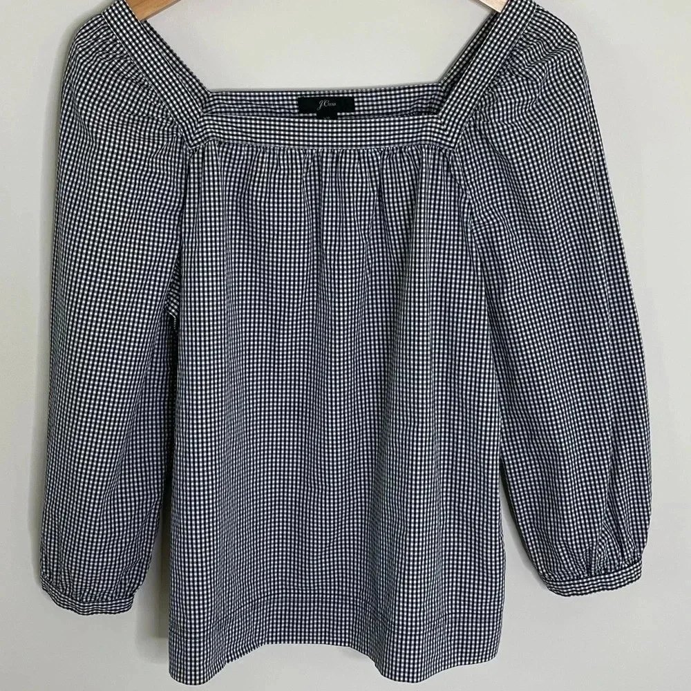 J.Crew Penny top in gingham